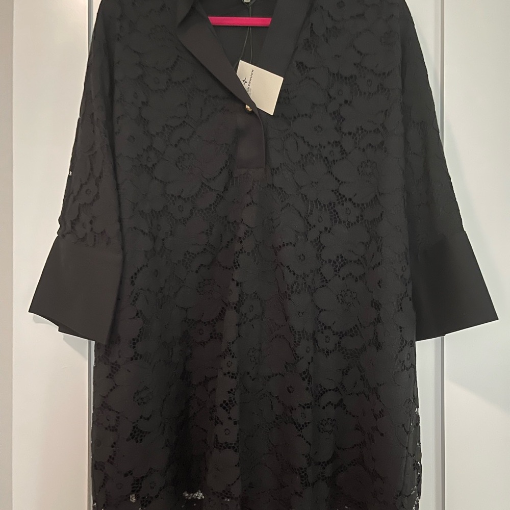 Tuckernuck Black Lace Blouse